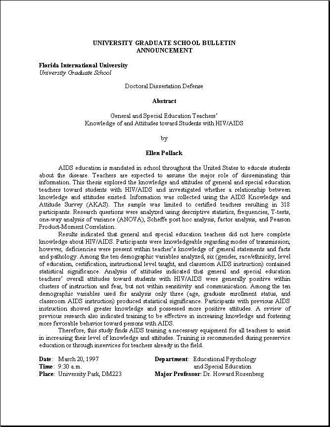 Sample dissertation defense questions