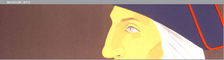 Alex Katz, Young Washington from The Kent Bicentennial Portfolio [Detail], 1976, Lithograph on Paper, 19.875” x 40”  Art © Alex Katz/Licensed by VAGA, New York, NY. Reproduction of this image, including downloading, is prohibited without written authorization from VAGA, 350 Fifth Avenue, Suite 2820, New York, NY  10118.  Tel: 212-736-6666; Fax: 212-736-6767; e-mail: info@vagarights.com