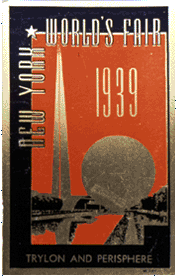 Postcard, Trylon and Perisphere from New York World's Fair 1939